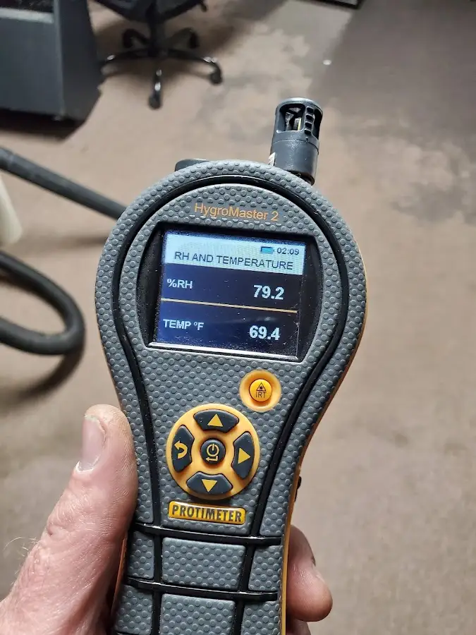 Moisture meter humidity assessment for Mold Remediation & Removal in Sterling