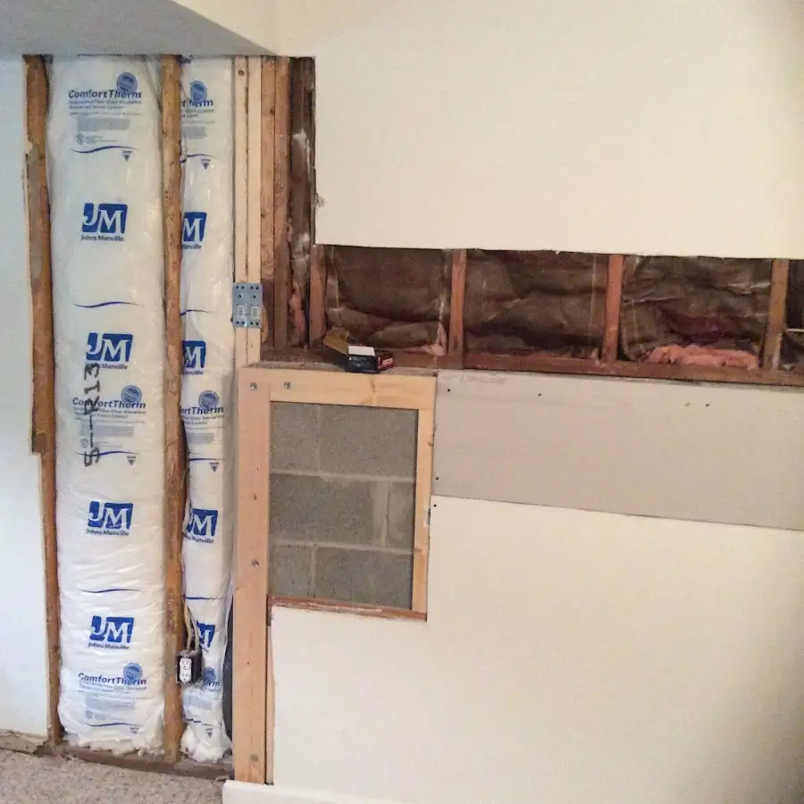 Wall insulation replacement during Odor Removal & Deodorization in Sterling